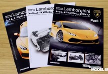 Image of build instruction manuals for Lamborghini Huracan scale model