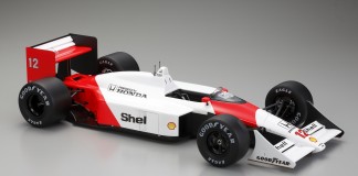 Image of the ModelSpace scale model the Ayrton Senna McLaren MP4/4 Formula One car