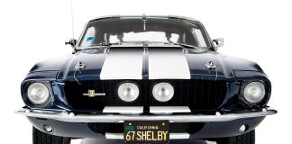 Cover image of ModelSpace 1:8 scale model 1967 Mustang Shelby GT500, as part of a blog about the Mustang Shelby's history.