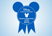 Image of official Disney Award emblem from Disney Publishing Worldwide, for a blog about De Agostini winning the Disney Product Innovation Award 2016.