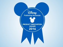 Image of official Disney Award emblem from Disney Publishing Worldwide, for a blog about De Agostini winning the Disney Product Innovation Award 2016.