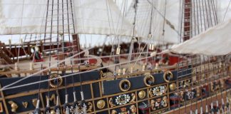 Image of the ModelSpace 1:84 Sovereign of the Seas model, as part of a blog about how to build scale model ships.