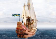 Image of the Vasa ship, for a blog about this famous Swedish warship.