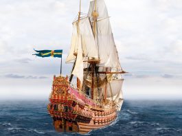 Image of the Vasa ship, for a blog about this famous Swedish warship.