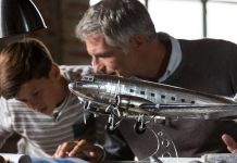 Image of a father and son building a ModelSpace Douglas DC3 scale model, as part of a blog about activities to do at home.