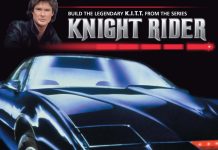 Image of the Fanhome 1:8 scale Knight Rider car replica, as part of a blog about the K.I.T.T. Knight Rider car.