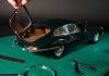 Image of Jaguar E-type 1:8 scale model, as part of a blog about how to make model cars.