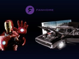 Image of scale model Iron Man and Dodge Charger, as part of a blog about Fanhome.