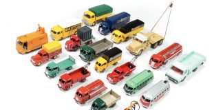 Image of DeAgostini ModelSpace Dinky Trucks diecast model cars, as part of a blog about our best diecast models.